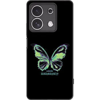 Pouzdro na mobilní telefon Picasee silikonový černý obal pro Xiaomi Redmi Note 13 4G - Diamanty Blue