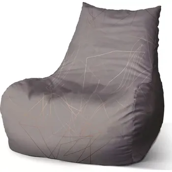 Sedací pytel Sablio Sedací vak Bean Trojúhelníková abstrakce - 100 x 90 x 45 cm
