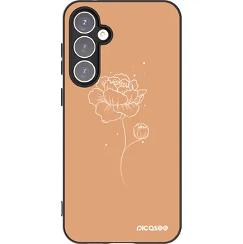 Pouzdro na mobilní telefon Picasee silikonový černý obal pro Samsung Galaxy S23 FE S711B - Peonies