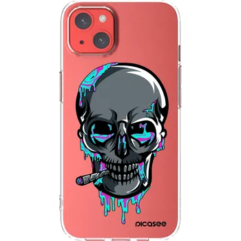 Pouzdro na mobilní telefon Picasee silikonový průhledný obal pro Apple iPhone 13 - EARTH - Lebka 3.0