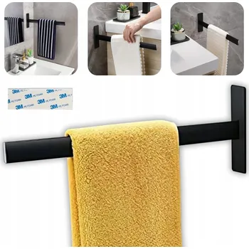 Věšák WIESZAK NA RĘCZNIKI BEZ VRTÁNÍ, SAMOLEPICÍ , 38 CM , NÁSTĚNNÝ