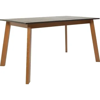 Jídelní stůl Funkční rozkládací jídelní stůl Forn - Black Red White - BRW Dub Stirling / Černý Mat 140x76,5 cm