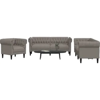 Pohovka 3dílná sedací souprava taupe textil IM_3209196