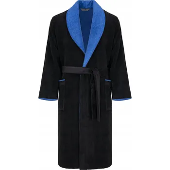 Pánský župan Pánský župan RE-859, černo-modrý - XXL