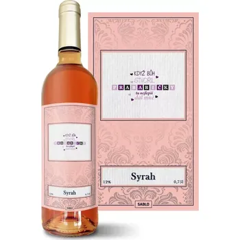 Víno Sablio Růžové víno Když Bůh stvořil prababičky: 0,75 l