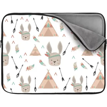 pouzdro na notebook Sablio Obal na notebook Zajíci u stanu - 13"