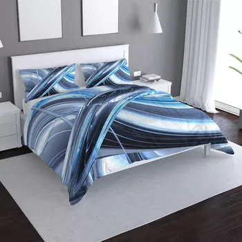 Povlečení Sablio Povlečení Modrá abstrakce - 140x220 / 90x70