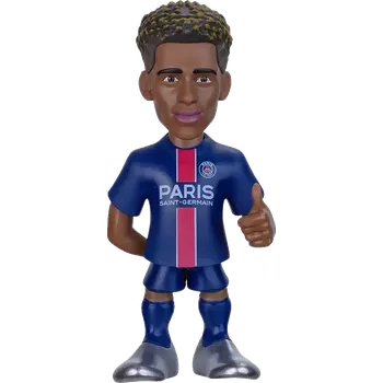 Sběratelský sportovní předmět Sběratelská figurka Minix PSG 25/26 Désiré Doué 12 cm modrá