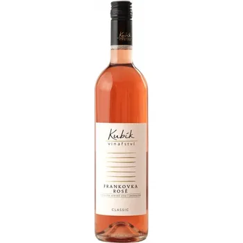 Víno Frankovka Rosé 2024 12% polosuché zemské Vinařství Kubík