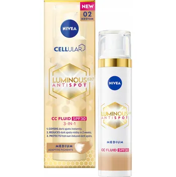 Nivea Luminous proti pigmentovým skvrnám CC krém SPF 30 02/medium 40 ml