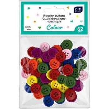 Set školních potřeb Guziki kolorowe 62szt