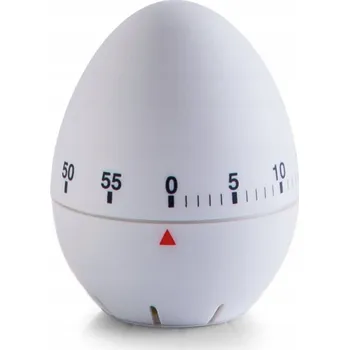 KUCHYŇSKÁ MINUTKA VE TVARU VEJCE, Ø 6 CM, BÍLÁ, ZELLER