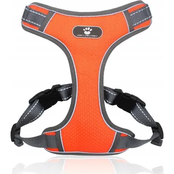 Postroj pro psa Postroj pro psa ZWIERZOPASJA oranžový nastavitelný netlačí velikost M