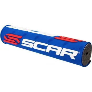 Osvětlení pro motocykl SCAR závodní houba na řídítka (hrazdu) (250mm) barva světle modrá s logem SCAR (SCAR závodní houba na řídítka (hrazdu) (250mm) barva světle modrá s logem SCAR)