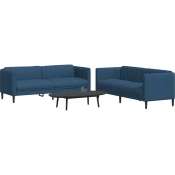 Pohovka 2dílná sedací souprava modrá textil IM_3209244