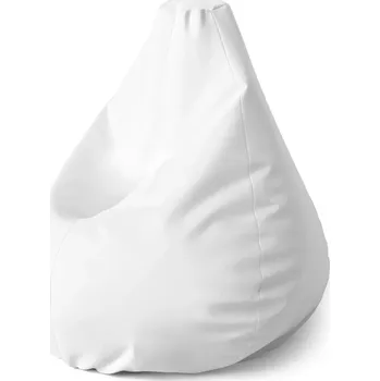 Sedací pytel Sablio Sedací vak Pear Bílá - 140 x 100 x 25 cm