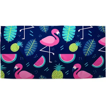 Sablio Ručník Růžoví plameňáci - 30x50 cm