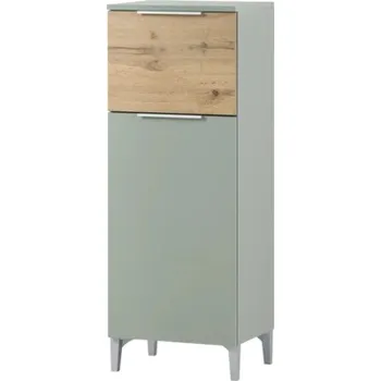 Koupelnový nábytek Koupelnová skříňka vysoká Möbelpartner Smilla pistáciová dub 40,3 x 109,6 x 31,9 cm