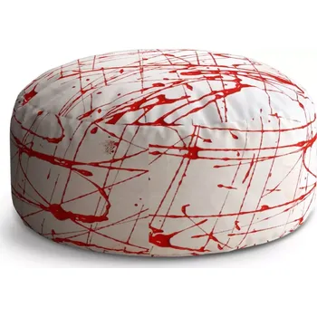 Taburet Sablio Taburet Circle Krvavé cákance: 38x48 cm