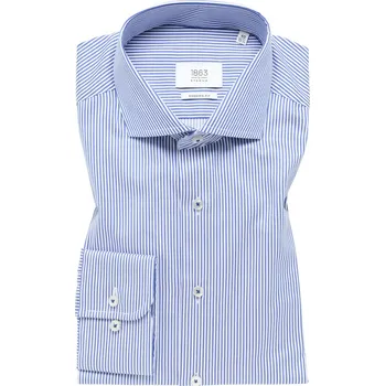 Pánská košile Košile Eterna Modern Fit Streifen Twill pruhovaná modrá / bílá 3961_16X682 velikost: 42, délka rukávu: dlouhý rukáv