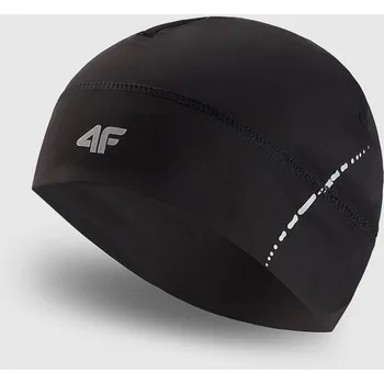 Čepice 4F ZIMNÍ ČEPICE NA BĚHÁNÍ TERMOAKTIVNÍ TRÉNINKOVÁ S LOGEM ČERNÁ S/M