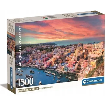 Puzzle PUZZLE 1500 dílků Malebný ostrov Procida CLEMENTONI 31721