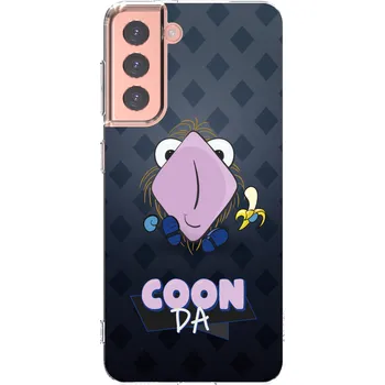 Pouzdro na mobilní telefon Picasee silikonový průhledný obal pro Samsung Galaxy S21 5G G991B - COONDA chlupatka - tmavá