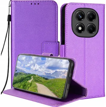 Pouzdro na mobilní telefon Flipové pouzdro Radian pro Xiaomi Redmi Note 14 Pro 4G fialové