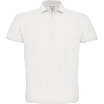 Pánské tričko B&C Unisex Polo ID.001 Barva: white, Velikost: XL G_BCPUI10