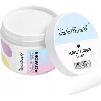 Přípravek na nehty Akrylový prášek Isabellenails bílý 15 ml