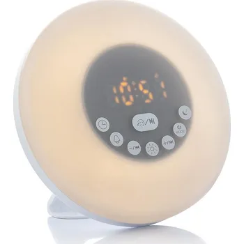 Budík InnovaGoods Akumulátorový budík Sunrise s reproduktorem Sunrilk