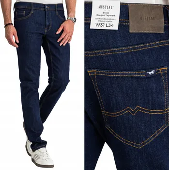 Pánské džíny MUSTANG Oregon Tapered Pánské džíny střihu Slim, zúžené W35 L36