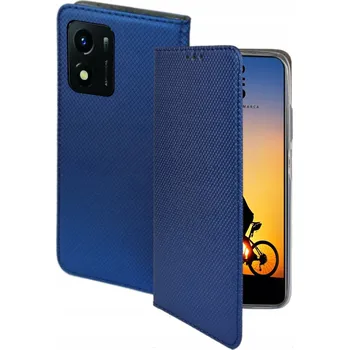 Pouzdro na mobilní telefon Flipové Pouzdro MBM pro Vivo Y01 modré