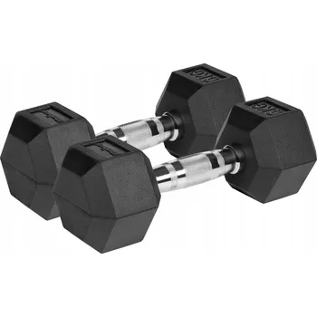 Železné činky s pevnou váhou Rebel 2x 6 kg