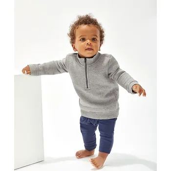 Chlapecká mikina Babybugz Dětská čtvrtka na zip Barva: Šedá, Velikost: 18-24 months G_BZ66