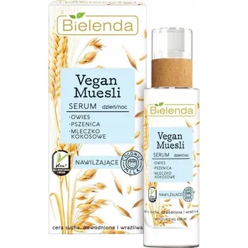 Pleťové sérum Bielenda Vegan Muesli Hydratační Sérum pro suchou, dehydratovanou a citlivou pleť na den i noc 30 ml