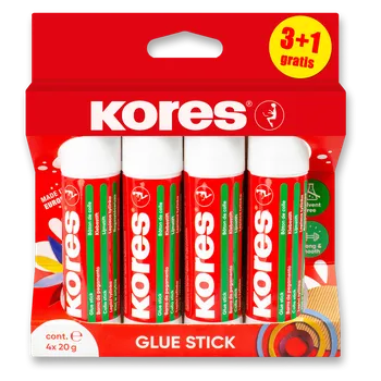 Lepicí tyčinka Kores - 20 g, blistr, 3+1
