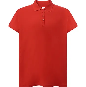 Dámské tričko JHK Dámské křivky Polo Barva: red, Velikost: XL G_JHK602