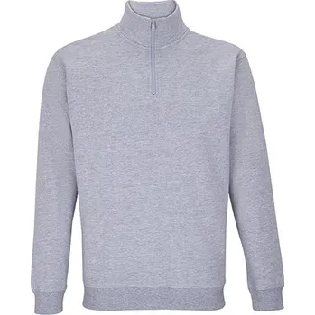 Pánská mikina SOL´S Mikina unisex Conrad na 1/4 zip Barva: Grey Melange, Velikost: M G_L04234