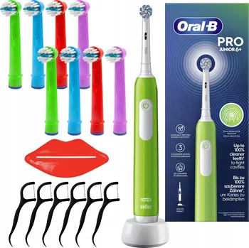 Elektrický zubní kartáček Kartáček Oral-B Junior Pro Zelený