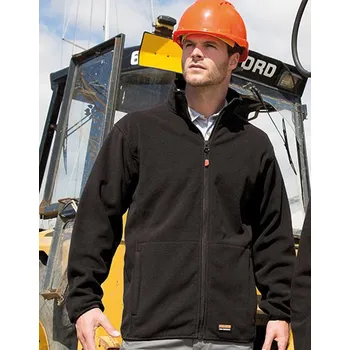 Pánská softshellová bunda Result WORK-GUARD Heavy Duty Microfleece bunda Barva: Modrá, Velikost: XL G_RT330