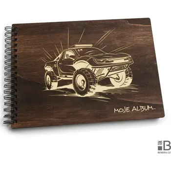 Fotoalbum Dřevěné kroužkové fotoalbum – Rc auta (moje album) - bílý list (25)