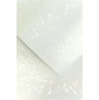 Kancelářský papír Ozdobný papír A4 Liana bílý 100g 50 listů