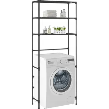 regál Koupelnový regál VidaXL černý 28 x 69 x 169 cm