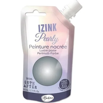 Speciální výtvarná barva Aladine Izink Pearly Efektová barva Silver 80 ml 1 ks