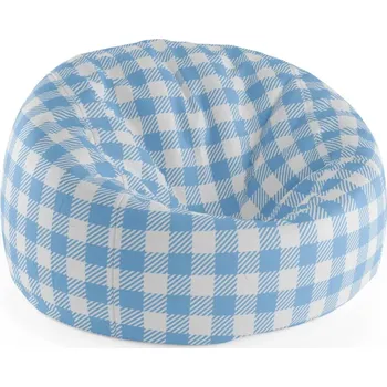 Sedací pytel Sablio Sedací vak Cocoon Košilový vzor - 115 x 75 x 45 cm