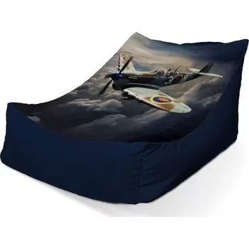 Sedací pytel Sablio Sedací vak Lounge Stíhačka Spitfire - 120 x 100 x 80 cm