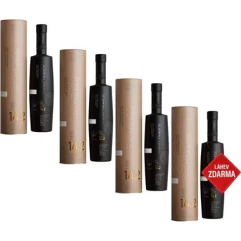 Whisky Akce 3+1: 3× Bruichladdich Octomore 14.2 0,7 L 57,7 % + Bruichladdich Octomore 0,7L ZDARMA