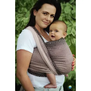 Šátek na nošení dítěte Little Frog šátek - Charmy Cube tencel - délka 5,2m (vel. 7)