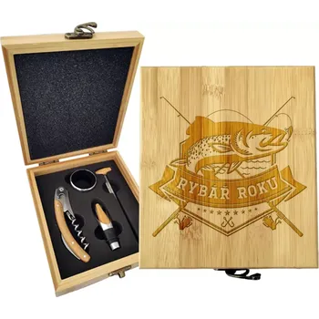 Víno Sablio Dárková sada na víno Rybář roku: 147×168×49 mm